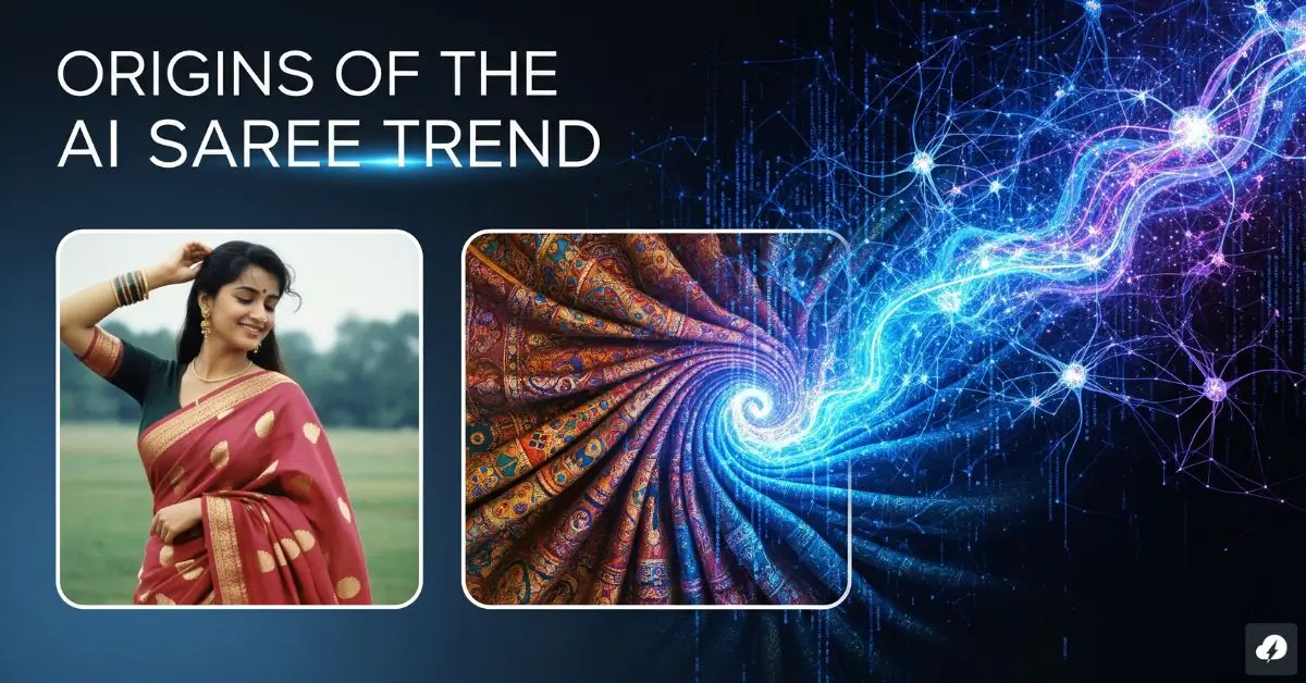 Origins of the AI Saree Trend