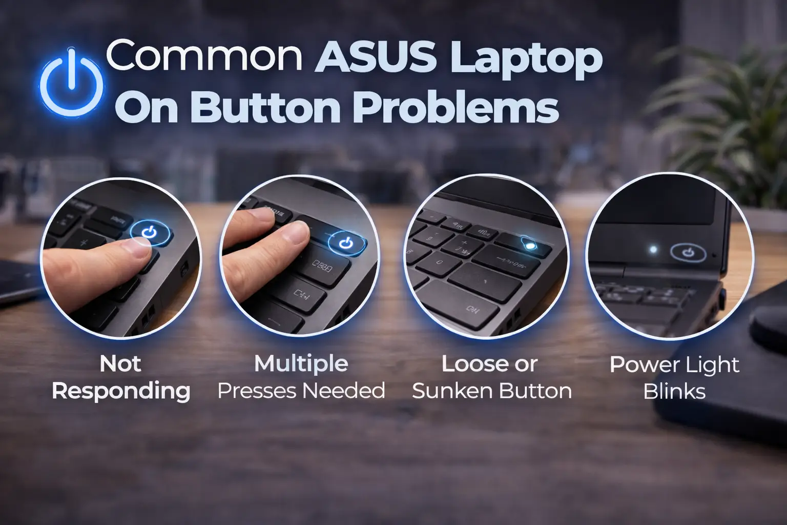 Common ASUS Laptop On Button Problems