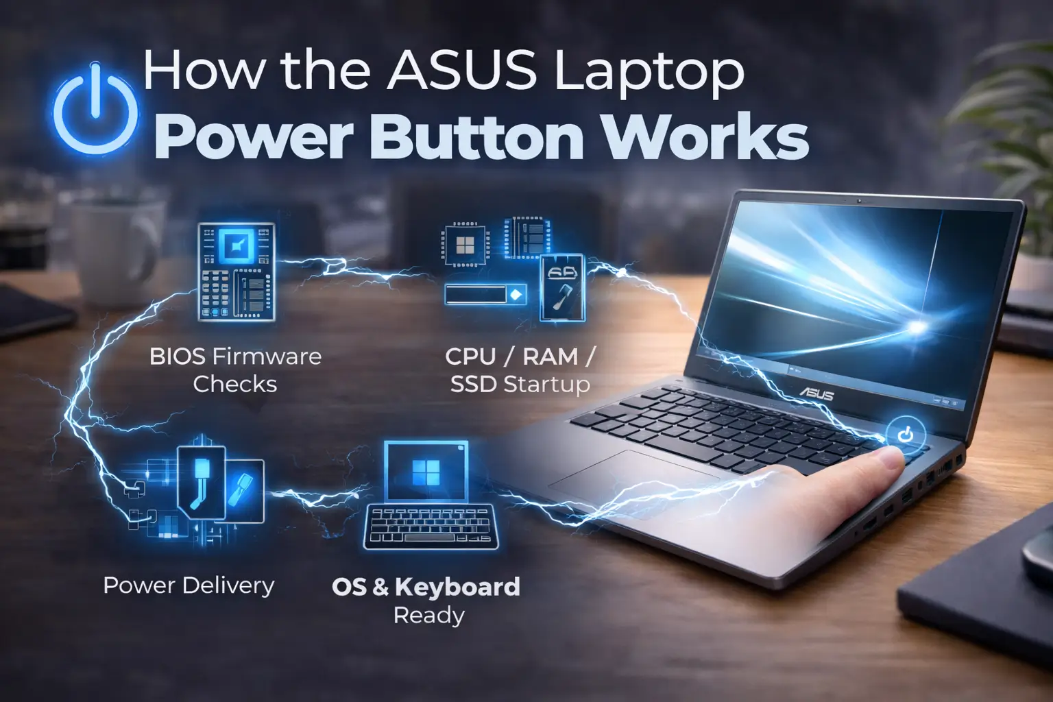 How the ASUS Laptop Power Button Works