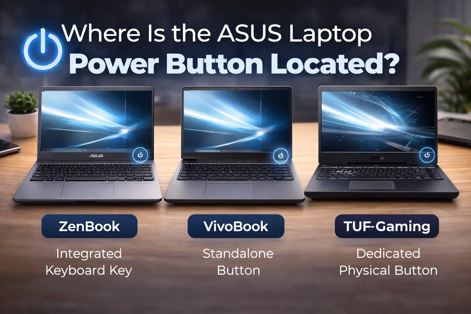 Where Is the ASUS Laptop Power Button Located