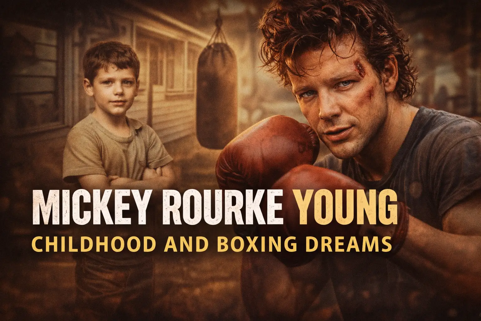 Mickey Rourke Young: Childhood and Boxing Dreams