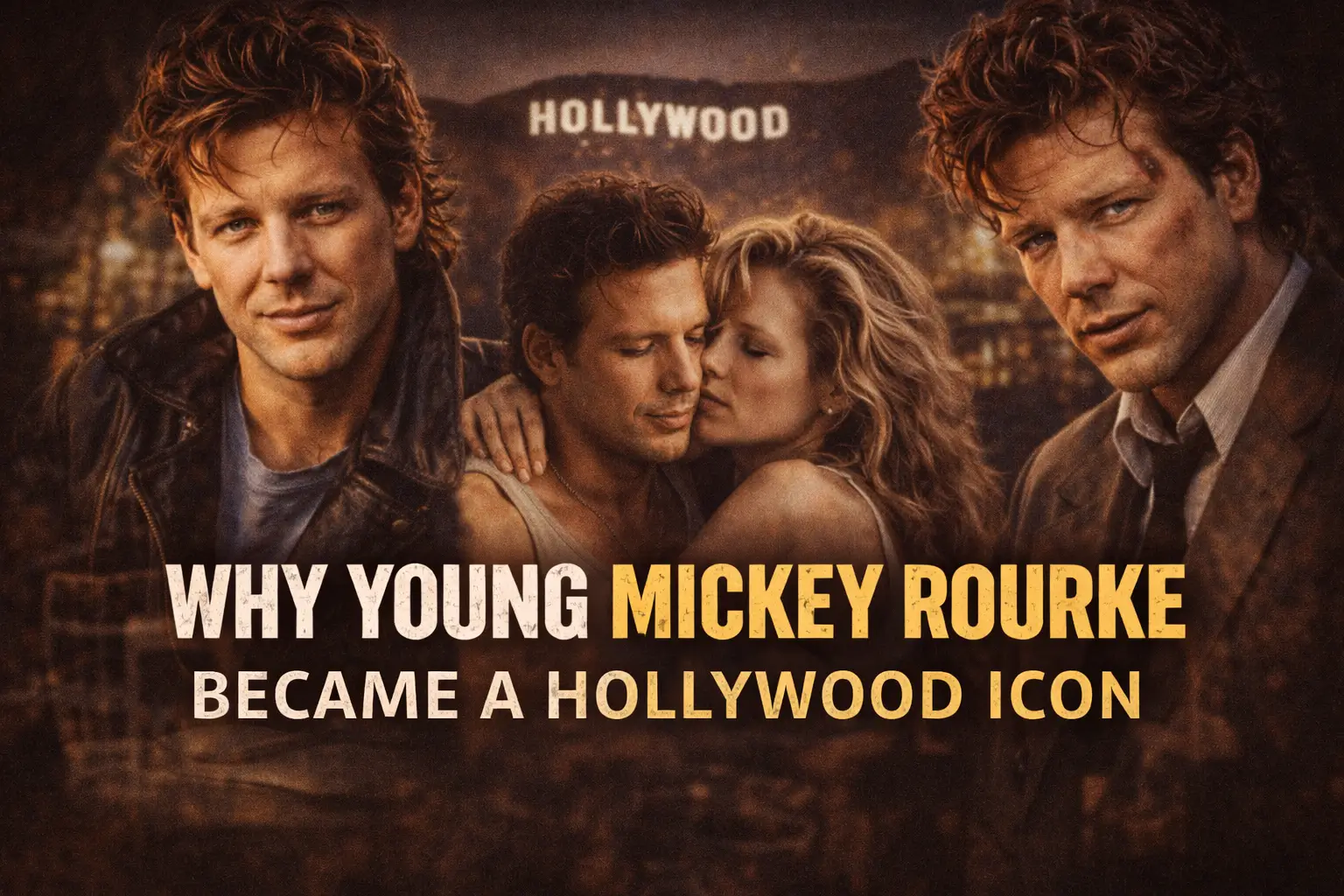 Why Young Mickey Rourke Became a Hollywood Icon