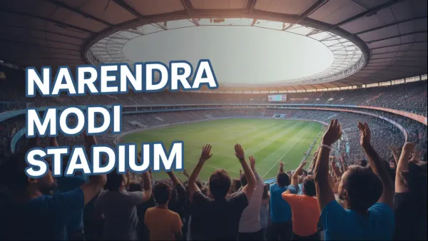 Narendra Modi Stadium seating chart aerial view
