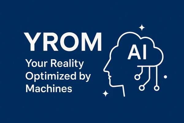 YROM AI Brand Launch – Your Reality Optimized by Machines