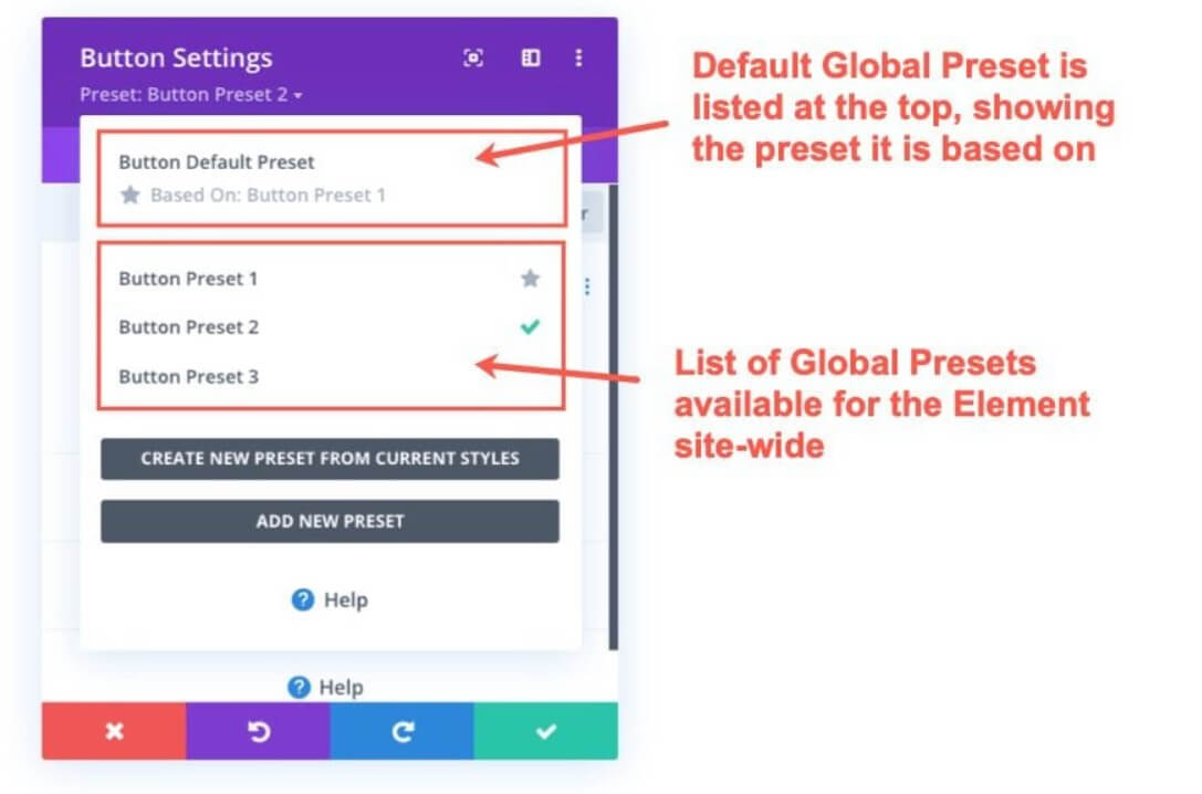 Global Presets For Consistent Design