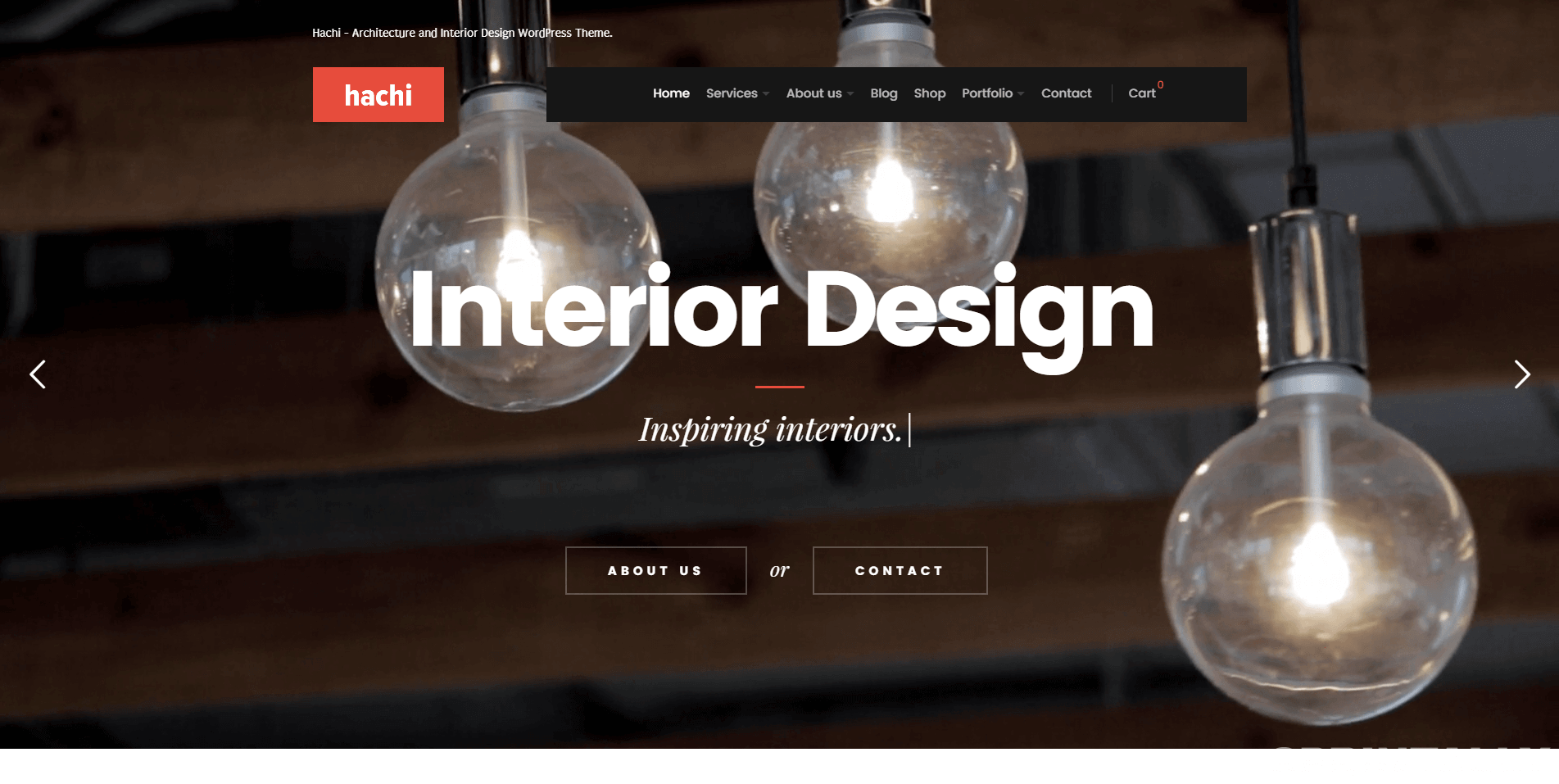 Hachi - Architecture and Interior Design WordPress Theme