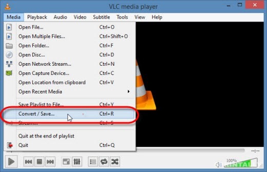 Convert Videos by using VLC