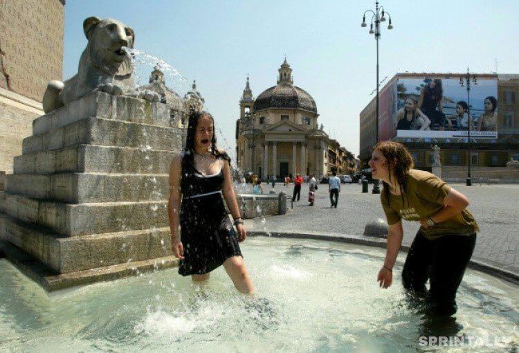 Bathe in the fountains