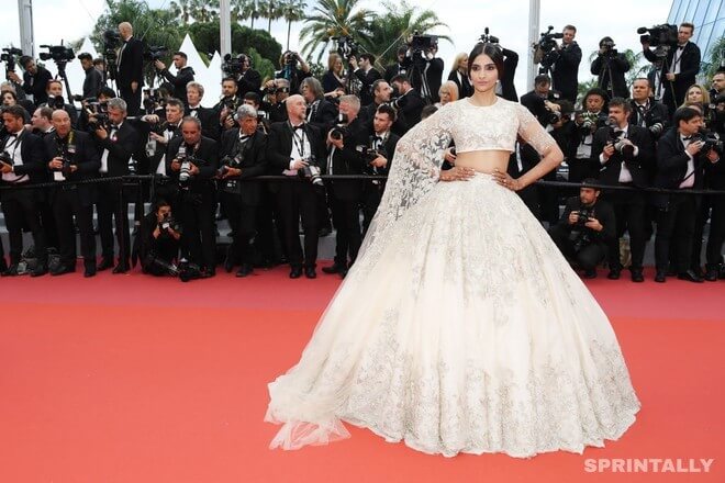 Sonam Kapoor in Cannes, 2018