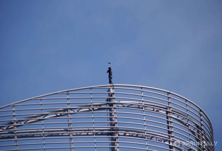 selfie on top of a building