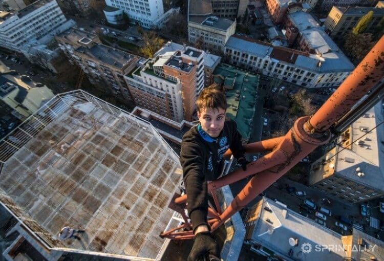 top of a high-rise building