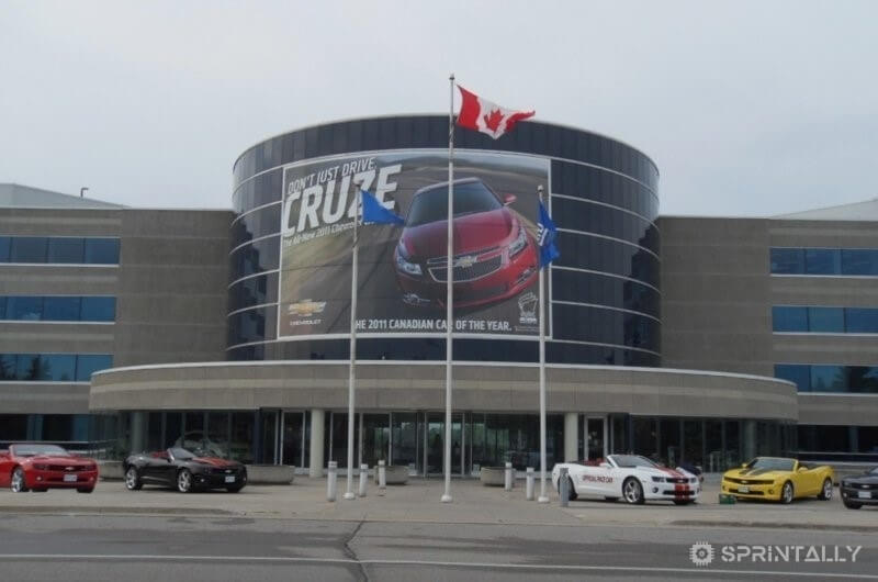 The General Motors plant in Oshawa (Canada)