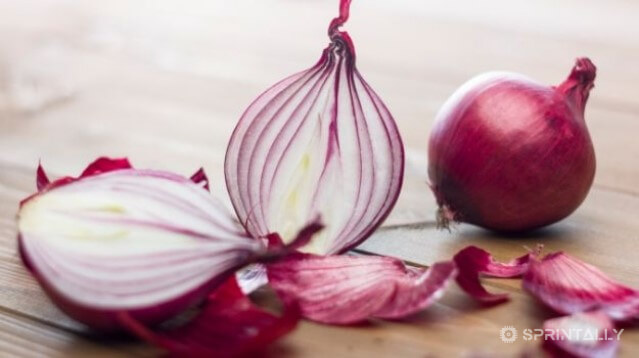 Onion mask for hair loss