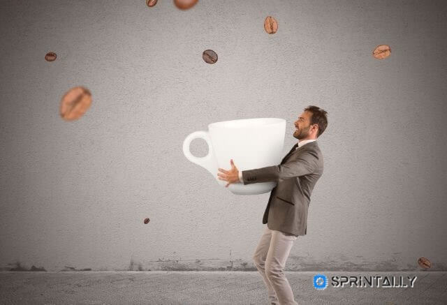 Depend on coffee