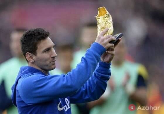Gold boot of Leo Messi