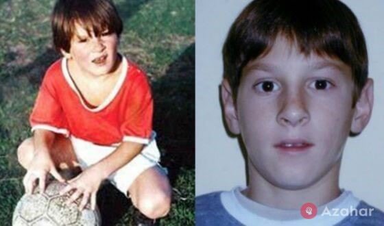 Lionel Messi in his childhood