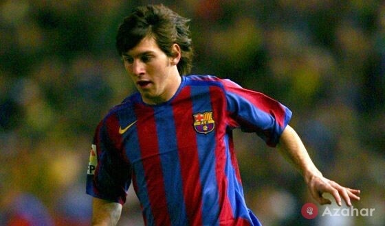 Young Messi the debut in the Barcelona