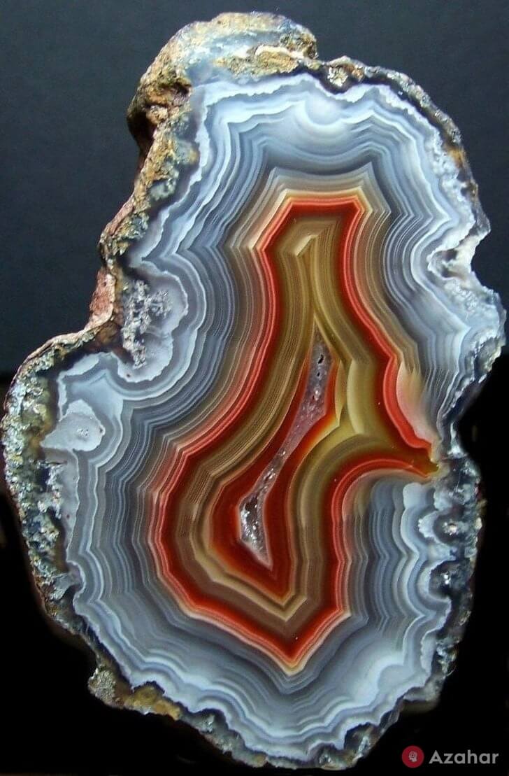 Agate in section