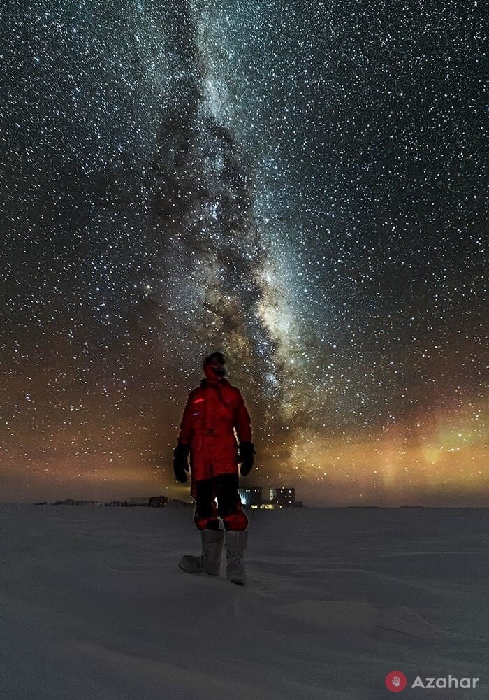 antarctica sky at night