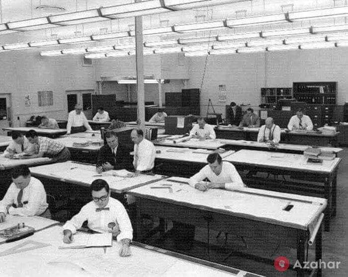 vintage photos life before autocad