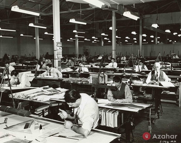 vintage photos life before autocad