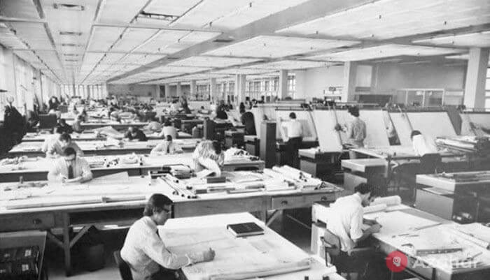 vintage photos life before autocad