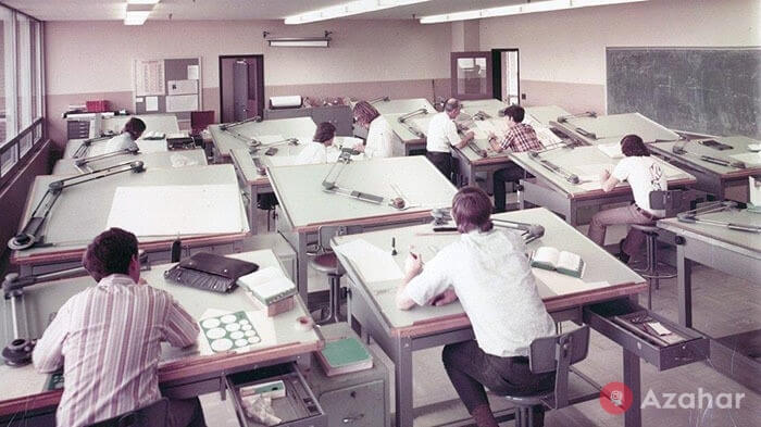 vintage photos life before autocad