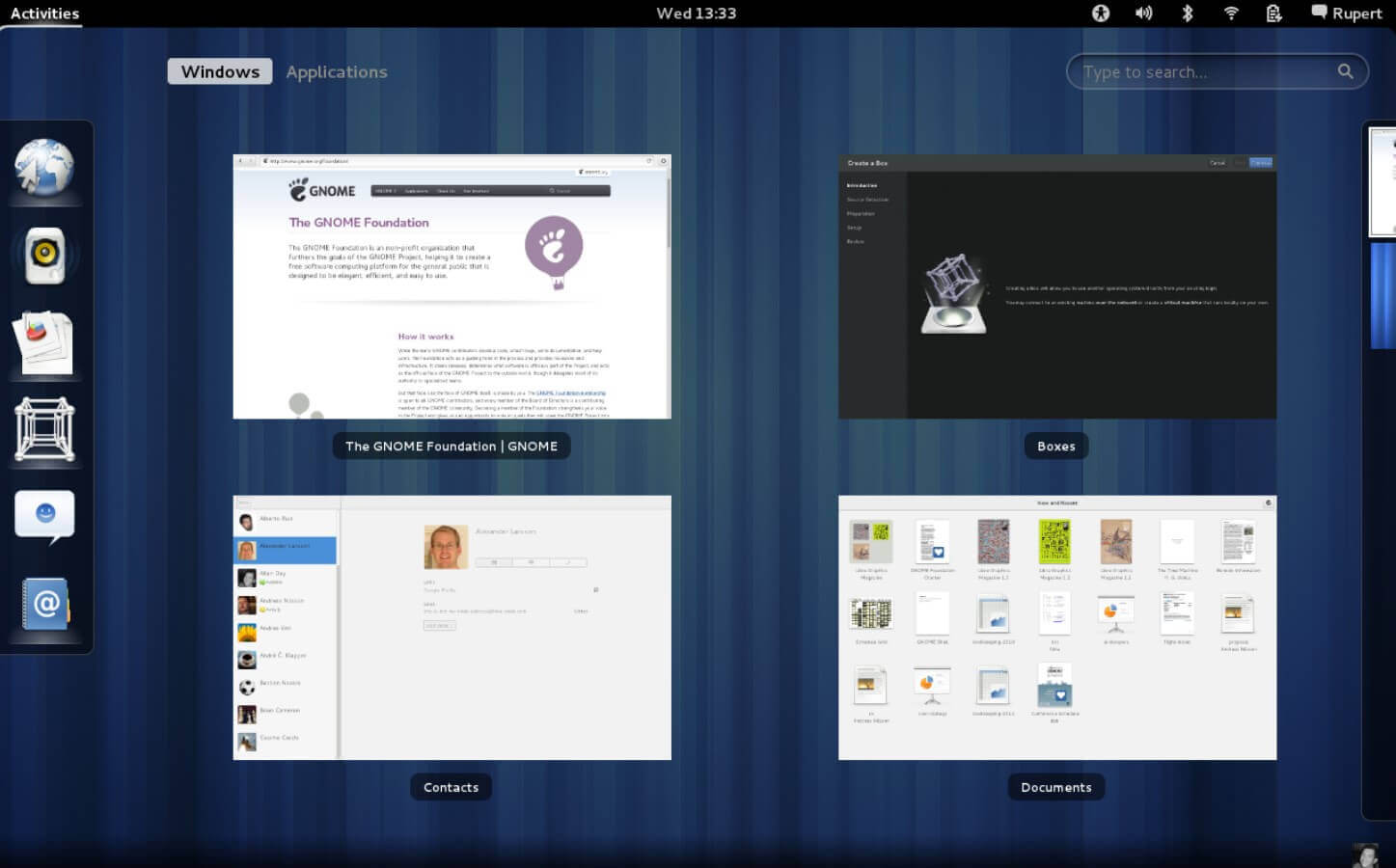 GNOME 3 windows