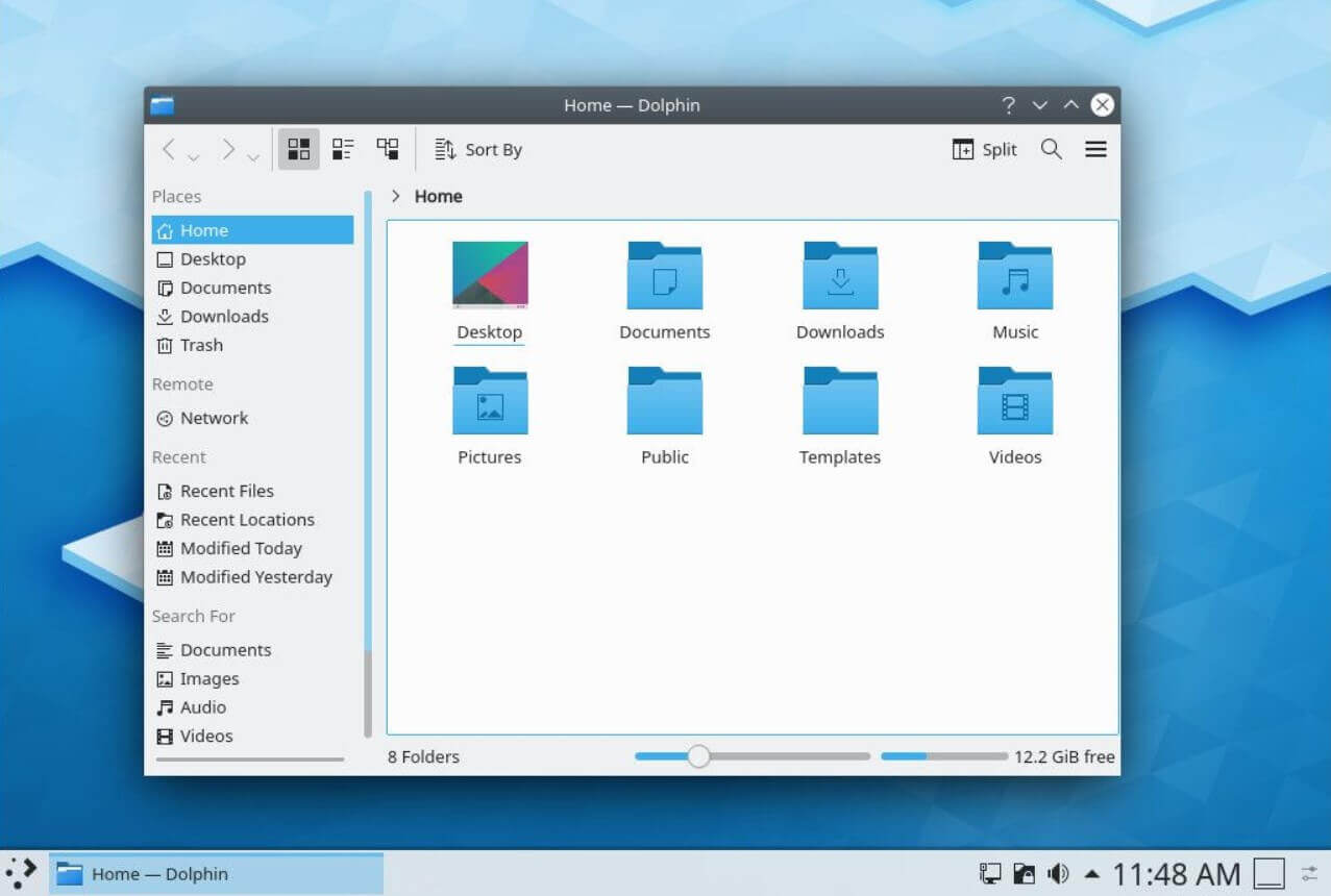 KDE Dolphin file manager