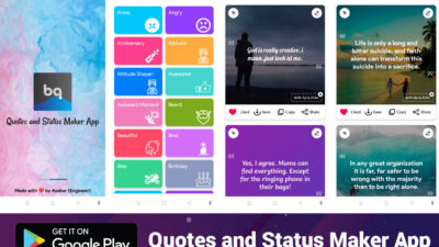 Quotes And Status Maker App