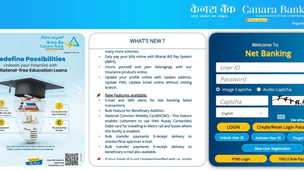 Canara Bank Net Banking