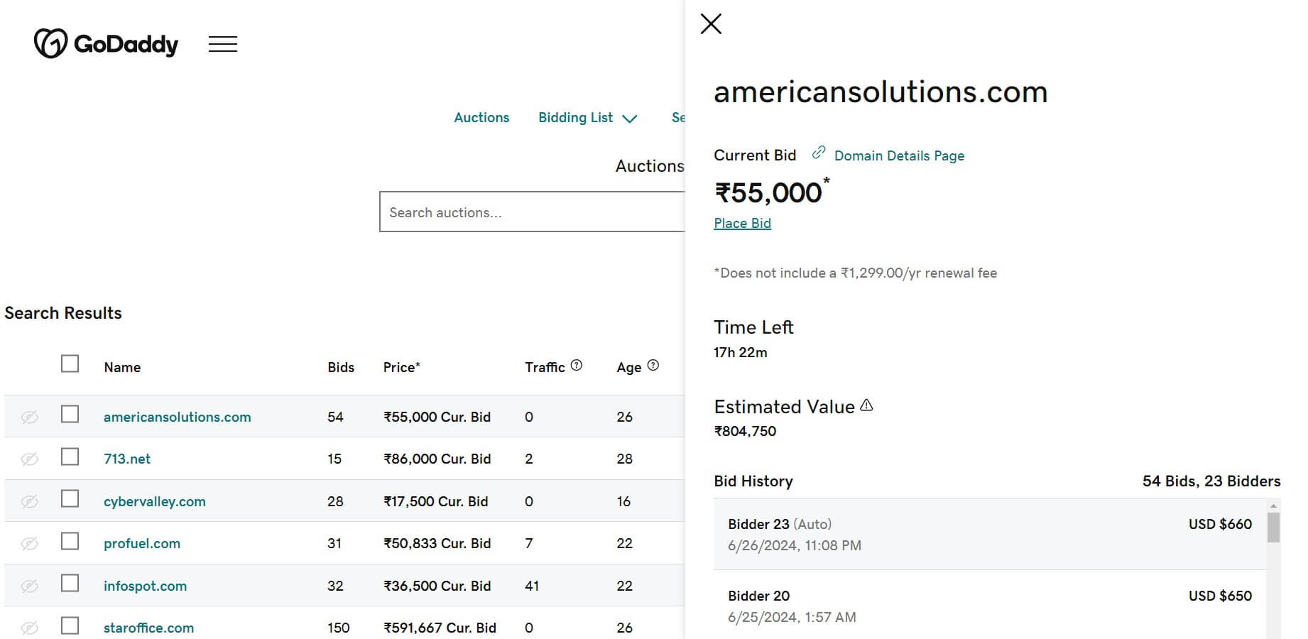 Understanding The GoDaddy Auction Platform